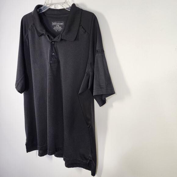 5.11 Tactical Series Men Performance Polo Shirt Short Sleeve Size XL Black 71049 - Picture 5 of 12